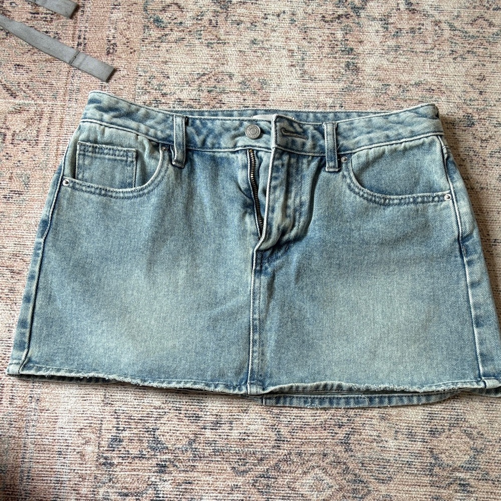 PacSun Vintage Wash Denim Skirt